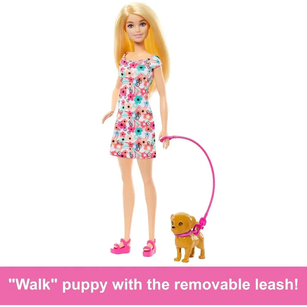 Barbie Doll with 2 Toy Dogs & Accessories Pup Removable Wheelchair NWT